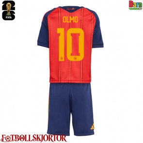 Spanien Dani Olmo #10 Hemmakläder Barn VM 2026 Kortärmad (+ Korta byxor)